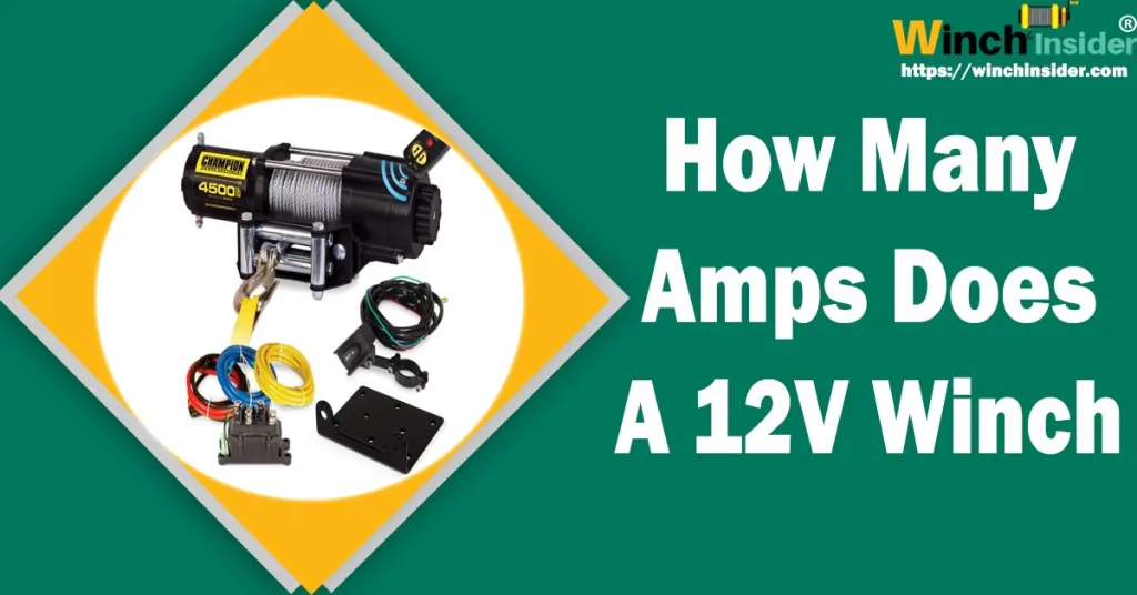 How Many Amps Does A 12V Winch Draw